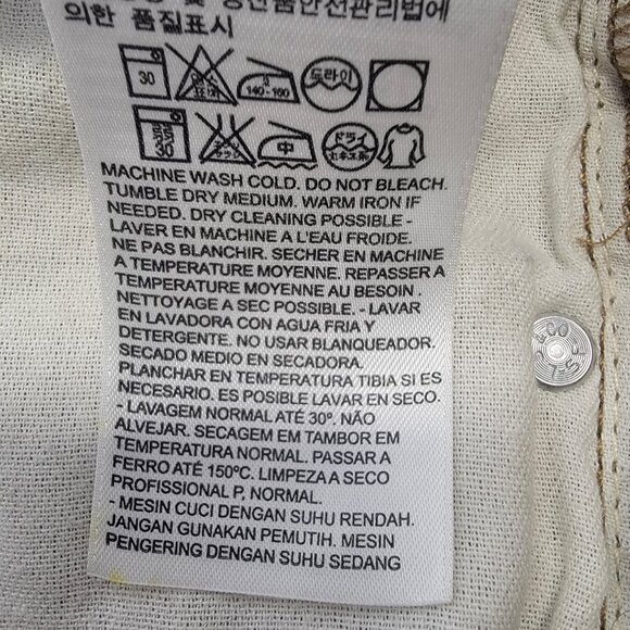 Levi's Mens 513 Gold Mid-Rise Slim Straight Leg Workwear Casual Jeans 30x32 - Picture 12 of 16